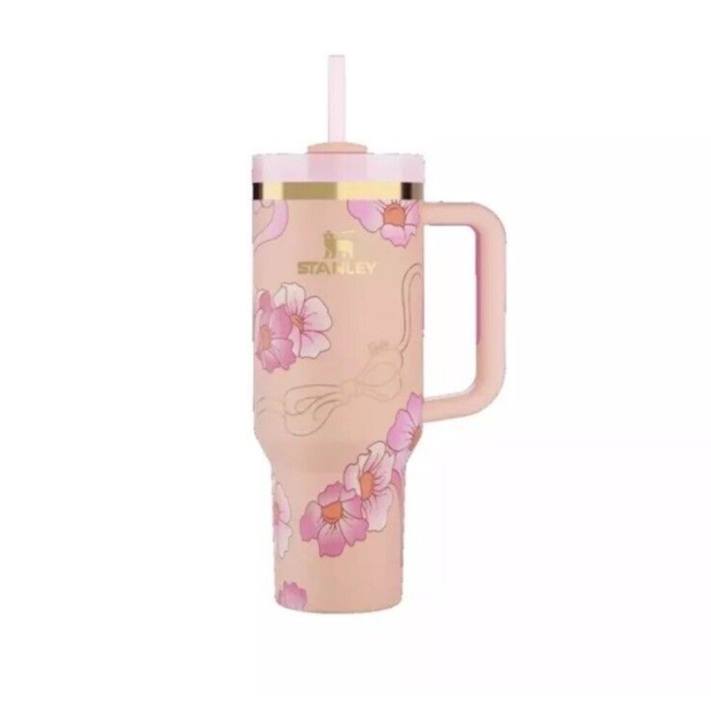 Barbie x Stanley 80's Peaches N' Cream 40 oz Quencher-Limited Edition NEW IN BOX